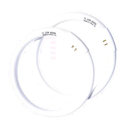 Konideke 7 Inch T5 22W Circular Bulb Compatible with Floxite Zadro Rialto Makeup Magnifying Vanity Mirror FC22 Round Fluorescent Light Bulb 6500K 2 Count