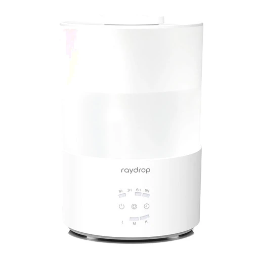 raydrop Humidifiers for Bedroom, 3.0L Cool Mist Humidifiers for Large Room & Home, Top Fill Air Humidifier for Baby Nursery & Plants, Essential Oil Diffuser with Color Lights, Timer, Auto Shut-Off