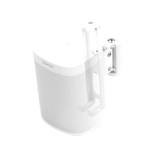 EMAQUIN Wall Mount Bracket for SONOS ONE/SONOS ONE SL/SONOS Play 1 Speaker (Swivel and Tilt,Compatible with Both SONOS ONE/ONE SL/SONOS Play 1,White Single pc)