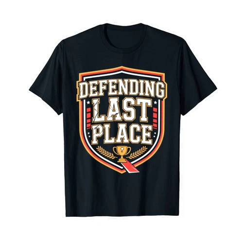 ShirtZilla Defending Last Place Fantasy Football Design for Losers T-Shirt