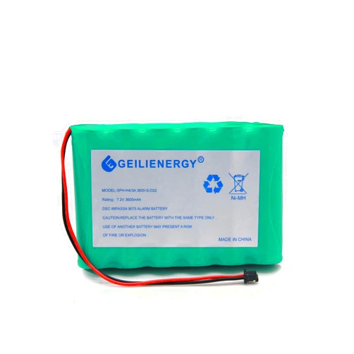 GLEPOWEER 3600mAh Battery Compatible with DSC IMPASSA 9057 Wireless Security System, 6PH-H-4/3A3600-S-D22 Replacement 7.2V Rechargeable Ni-MH Battery 1-Pack