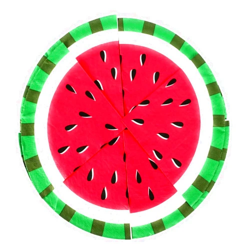 Party! Round Watermelon Inspired Paper Party Napkins, 16-ct, Red