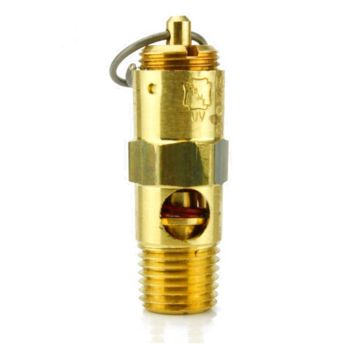 Jasmine seller 225 PSI Air Compressor Safety Relief Pop Off Valve Solid Brass 1/4
