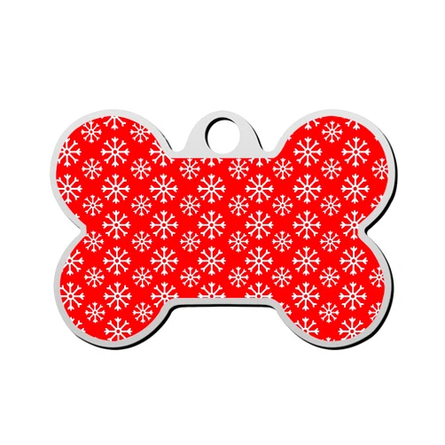 WRAGVQAT Christmas Pet ID Tags Personalized Dog Tags and Cat Tags Bone Shape Collar Pendant Custom Pet Supplies 3D Printing Name Number for Cats Puppies Tags