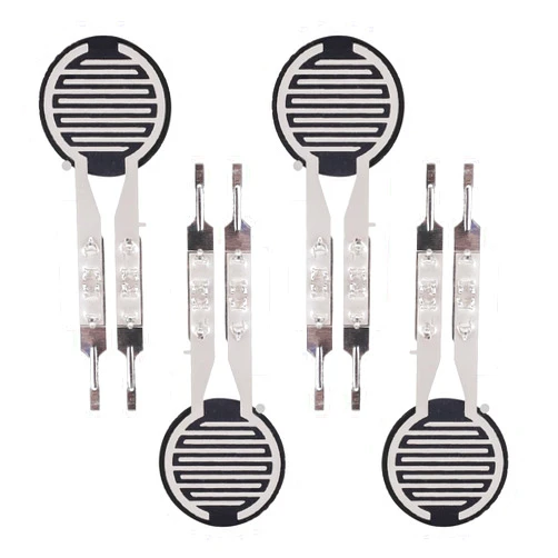 MakerHawk 4Pcs Thin Film Pressure Sensor 20g-2Kg High Sensitivity Force Sensitive Resistor Force Sensor Pressure Sensors for Arduino DIY Industrial Precise Measurement Control