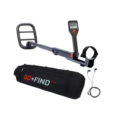 Minelab Go-Find 66 Metal Detector - Premium Ultra Lightweight Design for Effortless Treasure Hunting - Advanced Detection Technology Bundle with Wired Headphones and Carry Bag (3 Items)