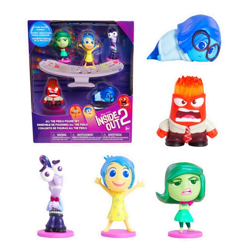 Just Play Disney and Pixar Inside Out 2 All the Feels Figure Set, Easter Basket Fillers, Gifts, Presents, Kids Toys for Ages 3 Up by Just Play
