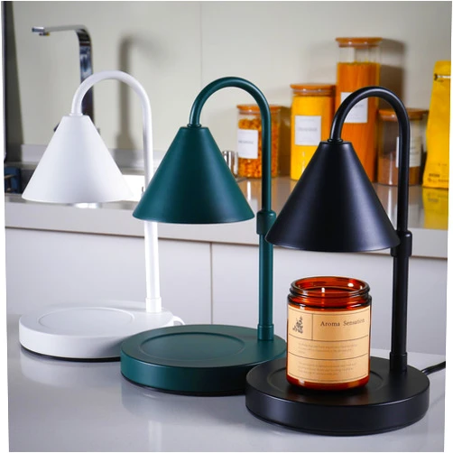 Nap Haven Green Candle Warmer Lamp | Perfect for Home & Office - Flameless Safety, Adjustable Brightness & Height, No Smoke | Gifts for Housewarming - Candle Warming Lamp Available in Three Colors