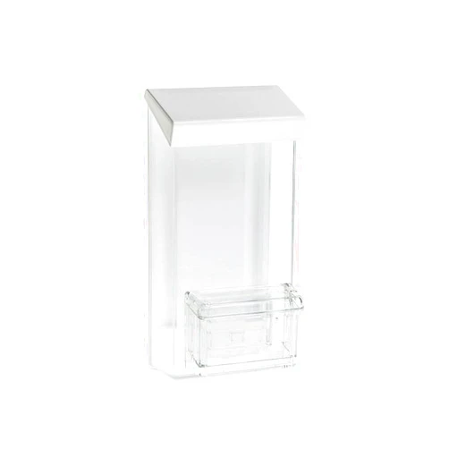 SOURCE ONE SOURCEONE.ORG Outdoor Trifold Brochure Holder with Business Card Holder, White Lid