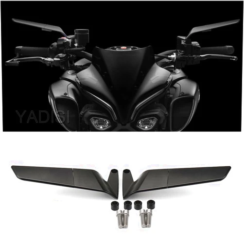 YADISI For Yamaha MT07 MT09/SP MT10/SP Out -Bai Adjustable rotating back Mirror MT 07 Accessory Winglet Stealth Mirror Kit