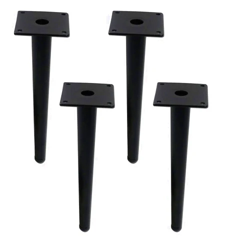 ZZYE Legs for Furniture Furniture Legs, Set of 4 Metal Table Legs with Screws Desk Legs Straight Conical Replacement Leg Use to Home DIY Projects for Furniture Furniture Feet