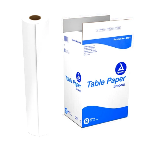 Dynarex Table Paper, Smooth and High-Quality Exam Table Paper, Used in Medical, Massage, and Chiropractic Tables to Protect Patients, 18