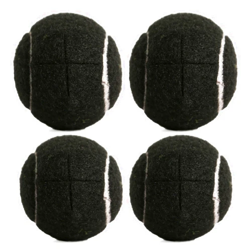 MRYCZ FYRHD 4/8PCS Precut Walker Tennis Ball, for Furniture Legs and Floor Protection, Heavy Duty Long Lasting Felt Pad Glide Coverings, Black/Grey