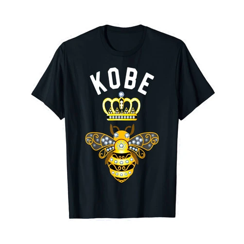 Kobe Name Shirts & Gifts Kobe Name Kobe Birthday Gifts Queen Crown Bee Kobe T-Shirt