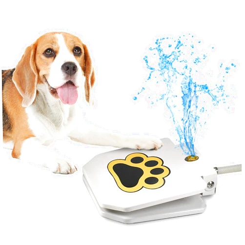 ECOCONUT Videosystem Dog Fountain Dog Sprinkler, Outdoor Dog Drinking Water, Step On,Easy Paw Activated Drinking,Fresh Water,Sturdy,Easy to Use,Providing Constant Stream,Y Splitter Included