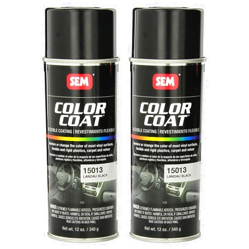 SEM 15013, Landau Black, Color Coat Vinyl Paint