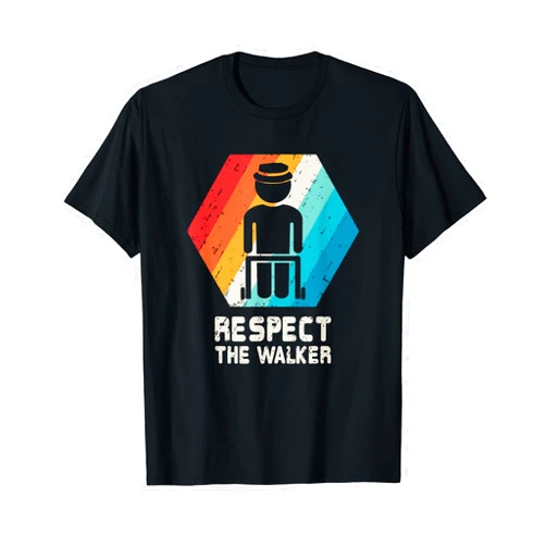 Senior Shirt Funny Elderly Gag Joke Gift Tees Senior Citizen Shirt Elderly Old People Walker Birthday Gift