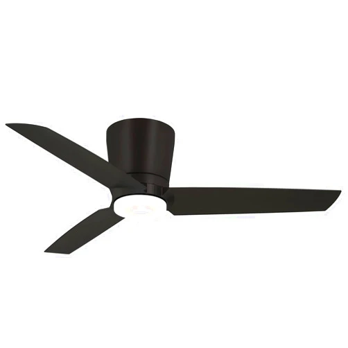 Minka-Aire F671L-CL Pure 48 Inch Flush Mount Ceiling Fan with Integrated 16W LED Light in Coal Finish