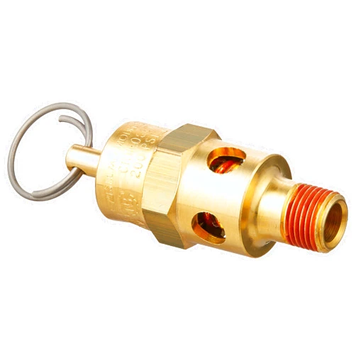 Control Devices ST2512-1A200 ST Series Brass Soft Seat ASME Safety Valve, 200 psi Set Pressure, 1/8 Male NPT