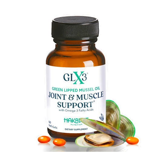 HAKA Life Nutrition GLX3 Joint Support Extra Strength Omega-3 Supplement | Premium New Zealand Green Lipped Mussel Oil - Comfort, Flexibility, Muscle Recovery - ETA EPA DHA Omega 3 Supplement Capsules by Haka Life