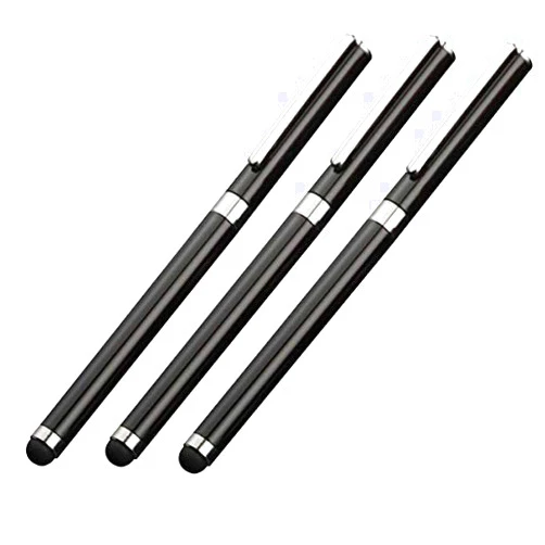 Tek Styz PRO Stylus + Pen Works for Plantronics Voyager 6200 UC Black P/N 208748-01 with Custom High Sensitivity Touch and Black Ink! [3 Pack-Black]