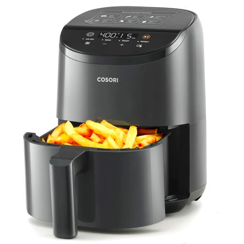COSORI Air Fryer, Small 4-in-1 AirFryer Perfect for Simple Meals, Snacks and Easy to Reheat Leftover to Crispy, 2.1Qt Capacity, 97% Less Oil, 30 In-App Recipes, Nonstick & Dishwasher Safe Basket