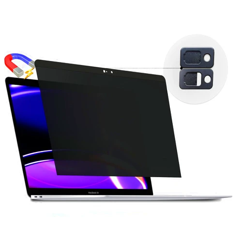 Peslv Magnetic Privacy Screen for MacBook Pro 15 Inch (2012-2015), Removable Anti Blue Light Glare Peep Filter Black Out Screen Protector for Mac 15.4 In Laptop Model (A1278 A1286 A1398)