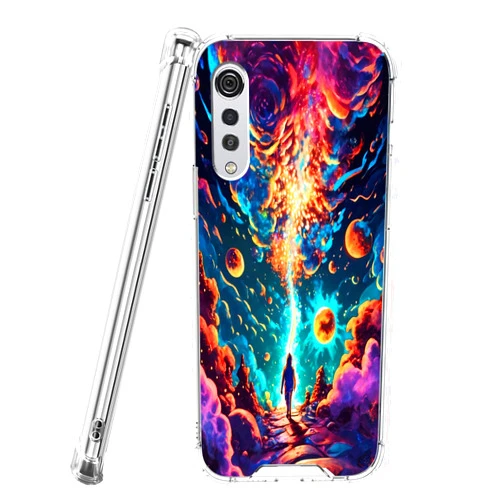 SHENCANG BLUE Clear Case for LG G5 G6 G7 ThinQ G8 ThinQ G8X ThinQ G8S/G8S ThinQ K4 2017 K7 X210 K8 K8 2017 K10 2016/k10 K10 2017 K20 2019 with Fantasy-BT0 Silicone TPU