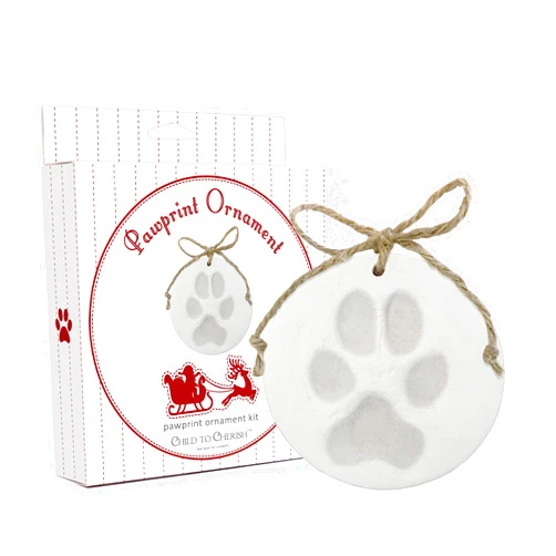 Child to Cherish Paw Print Pet Ornament Kit for Cats or Dogs
