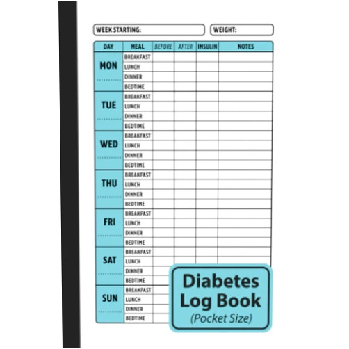 By Daisy Frost (Author) Diabetes Log Book Pocket Size: 2-Year Blood Sugar Level Tracker for Type 1 & Type 2 Diabetics (Small 4 x 6 Inches)