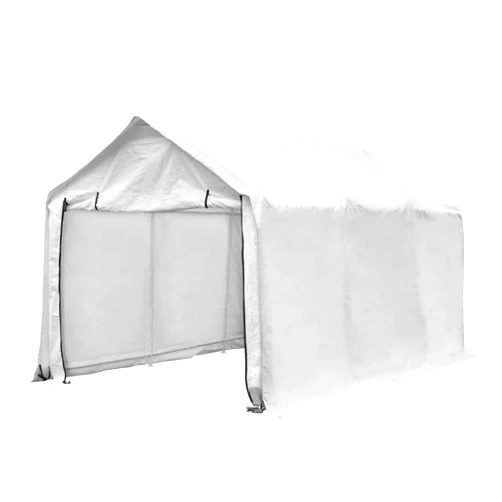 PUPZO Outdoor Patio 10x17 FT Heavy Duty Carport Car Canopy Garage Shelters 8 Steel Legs Waterproof Anti-Exposure White