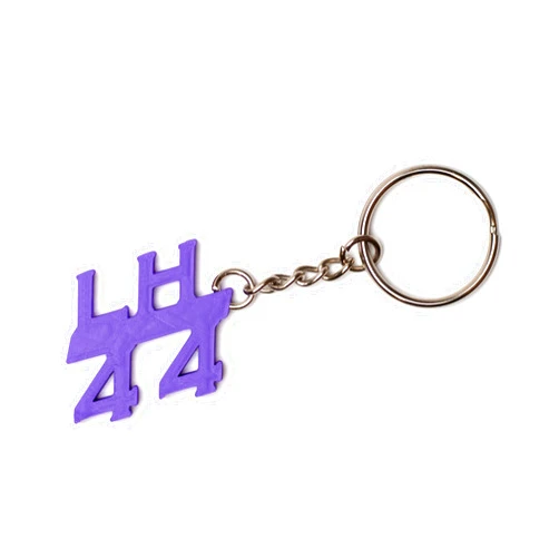 Motoreco LH 44 Lewis Hamilton Keychain | Made From Repurposed Waste Plastic | F1 Gift, Purple, 100mm x 40mm x 4mm