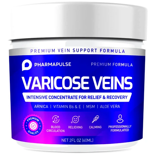 Pharmapulse Varicose & Spider Veins Soothing Leg Cream - Relaxing Leg Cream Formula - Fast-Acting Relief Cream - Expertly Crafted for Optimal Comfort 2oz