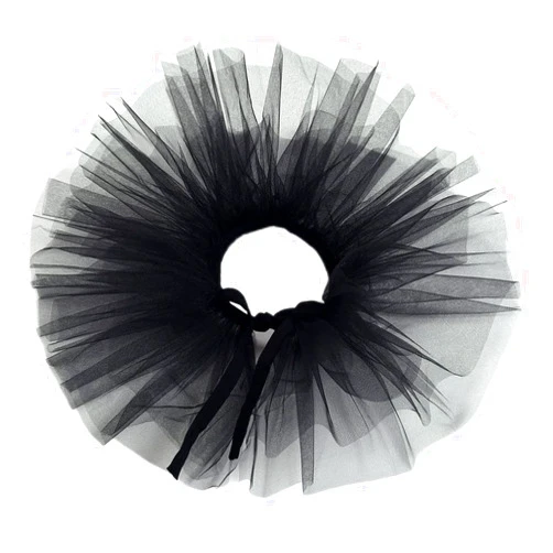 COSVENUS Vintage Tulle Ruffled Collar Clown Collar Costume Detachable Collar Gauze Collar