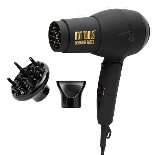Hot Tools Pro Signature 1875W Folding Handle Hair Dryer | Compact, Perfect for Travel