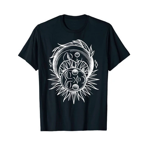 Köln Karneval Outfits für echte Kölner Sun and moon graphic for fans of spiritual art T-Shirt