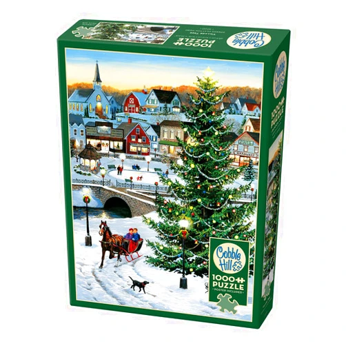 Cobble Hill Puzzle Company Ltd. Cobble Hill 1000 Piece Puzzle - Village Tree - Sample Poster Included