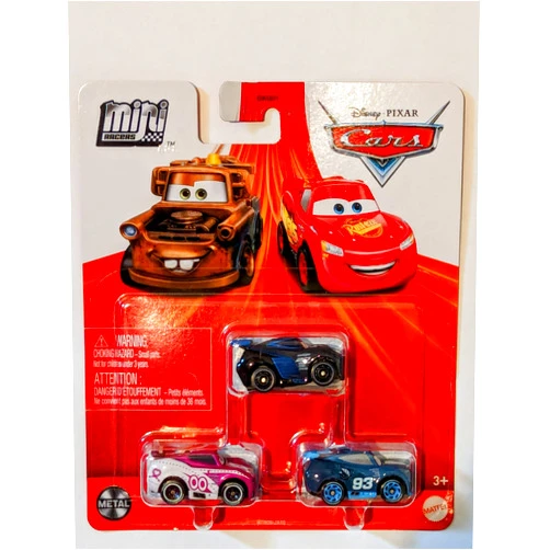 Disney Pixar Disney Cars Mini Racers 3 Pack Nick Shift Flip Over Jackson Storm