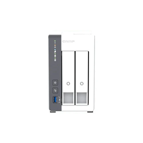 QNAP TS-216G-US - The Most Affordable 2-Bay 2.5GbE Desktop NAS, Equipped with ARM Cortex-A55 Quad-Core CPU, Built-in NPU and 4GB DDR4 RAM (Diskless)