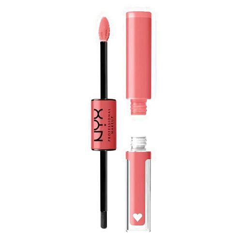 NYX PROFESSIONAL MAKEUP Shine Loud, Long-Lasting Liquid Lipstick with Clear Lip Gloss - Cash Flow (Light Dusty Rose)