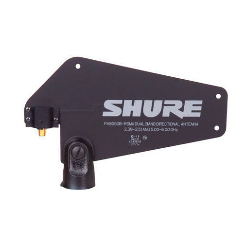 Shure GLX-D+ Dual Band Passive Directional Antenna for GLXD+ Wireless Systems - Improves in Up to 8dB The Reception of GLXD4R+ Receivers and of The GLXD+FM Frequency Manager (PA805DB-RSMA)