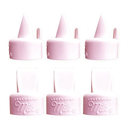 Legendairy Milk Duckbill Valves with Pull Tab - Compatible with Spectra - Pack of 6