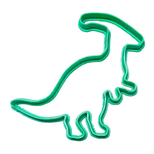 YNGLLC PARASAUROLOPHUS DINOSAUR OUTLINE DINO NEAR CRESTED LIZARD SPECIAL OCCASION COOKIE CUTTER BAKING TOOL 3D PRINTED MADE IN USA PR2128