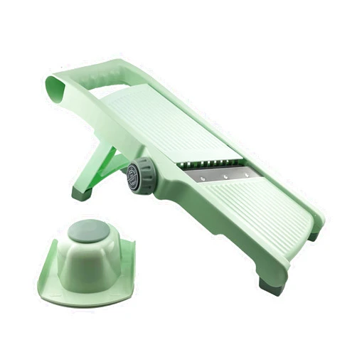 WUETOAYA Adjustable Safe Mandoline Slicer for Kitchen, Stainless Steel Multifunction Vegetable & Fruit Cutter, Onion Potato Tomato Cabbage Apple Lemon Slicer Cutter, Multipurpose Veggie Slicer.