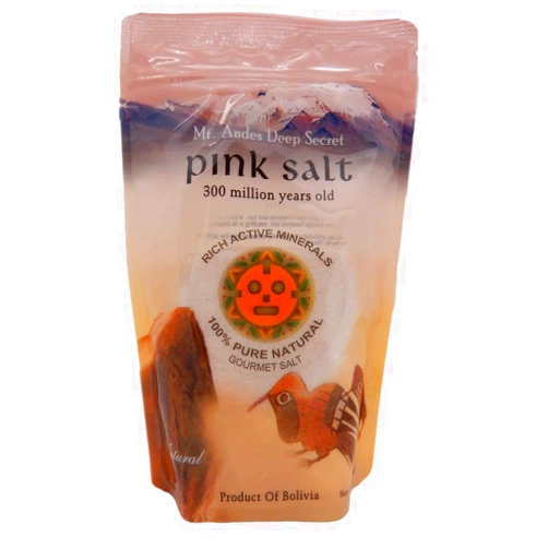 Karisalt Kari Pink Salt, Deep Secret Pink Salt (Fine), 100% Pure Natural Gourmet Salt, BBQ Salt, Seasoning Salt, Mt Andes Bolivia Pink Salt.