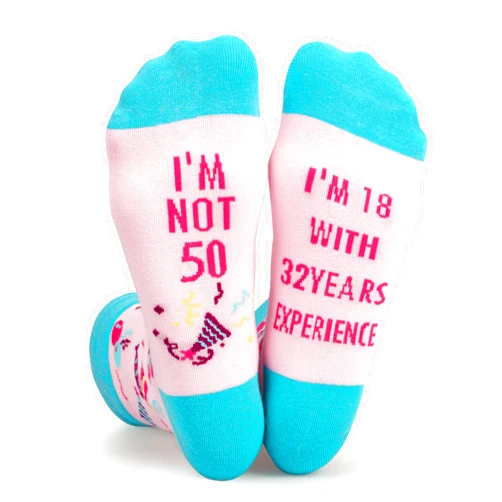 Bibalabili Men Fun Crews Socks for 30th 40th 50th 60th Birthday Gifts for Men and Women Funny Black Crew Cotton Socks