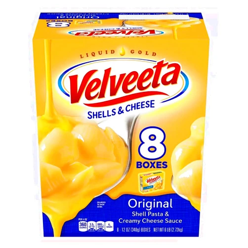 UOOTPC Velveeta Shells & Cheese Original Shell Pasta & Cheese Sauce- 8 Count