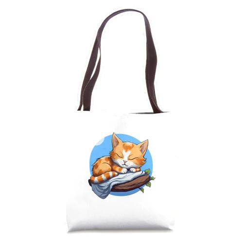 Katze Offzielles Schlafshirt Pyjama Katzen Kitty Offizielles Schlafshirt Katze Schlafanzug Katzen Cat Kitty Tote Bag