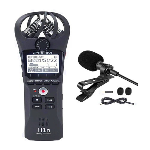 Sound Systems Zoom H1n Handy Recorder with Lavalier lapel mic