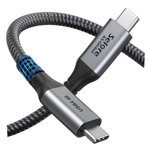 Selore&S-Global USB 3 Cable 4Ft /40Gbps/5K/100W, SELORE USB 3 USB4 Cable 20V/5A Supports Single 5K 60hz Monitor, Compatible with External SSD, eGpu,USB-C Docking Station,MacBook…